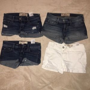 4 Hollister Jean shorts